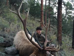Congratulations goes out to  Andrew McKay of Texas and guide, Drew!  Andrew connected on this mature 6 x 6 bull on the 3rd day of his hunt!  