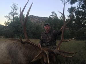 Marvin Harding from Missouri joined H&A Outfitters, Inc application service and 3 years later this was the result!  A big New Mexico 6 x 6!  Congratulations goes out to Marvin and his guide, Anthony, on this awesome bull!