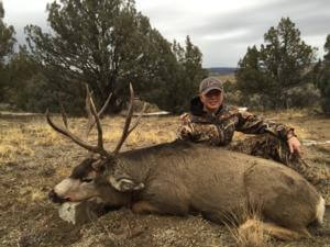 Congratulations to 15 year old Ryan Sherbondy from California!  On the second morning of the hunt, Ryan harvested this 170