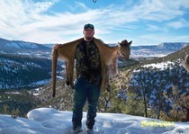 New Mexico mountain lion hunting clients with H&A Outfitters Inc.